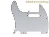 TELECASTER 3 PLY WHITE PICKGUARD SCRATCHPLATE WBW LEFT HANDED